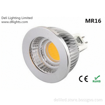5W GU10/MR16 COB Bombilla LED Spotlight